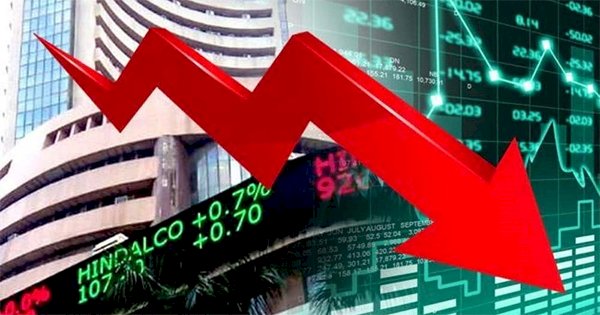 शेयर बाजार में गिरावट का दौर जारी,सेंसेक्स 542 अंक टूटा